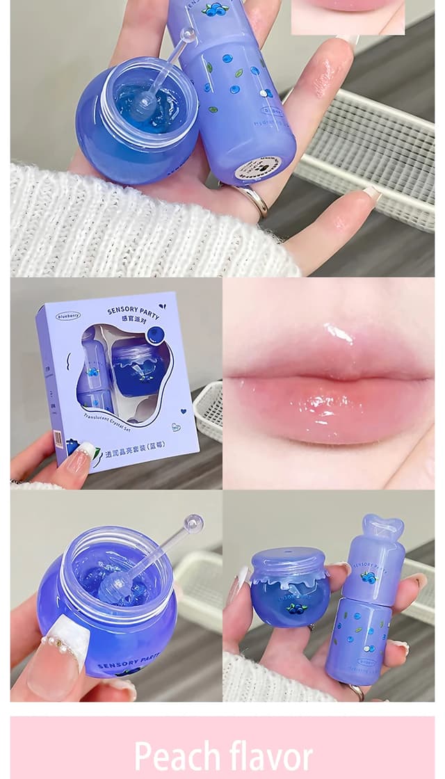 Sensory Party Hydrating & Brightening Lip Mask - Deep Moisture, Lip Wrinkle Reduction, 24-Hour Hydration Lip Oil for Soft, Plump Lips showcase 15