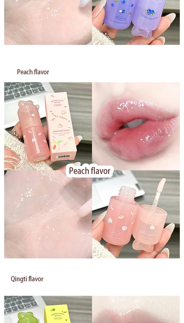 Sensory Party Hydrating & Brightening Lip Mask - Deep Moisture, Lip Wrinkle Reduction, 24-Hour Hydration Lip Oil for Soft, Plump Lips showcase 6