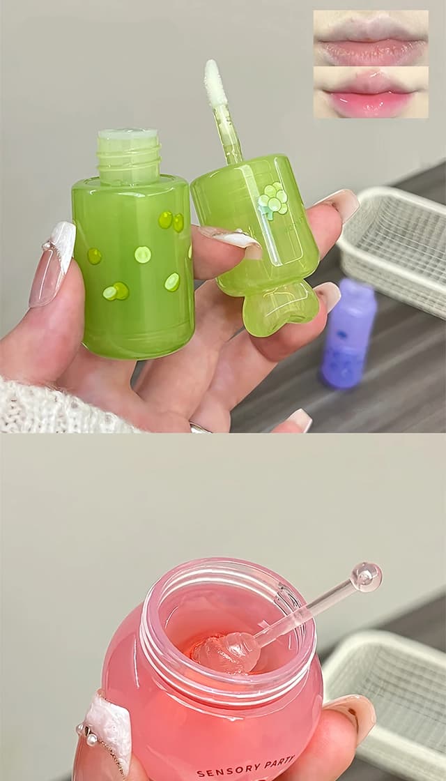 Sensory Party Hydrating & Brightening Lip Mask - Deep Moisture, Lip Wrinkle Reduction, 24-Hour Hydration Lip Oil for Soft, Plump Lips showcase 20