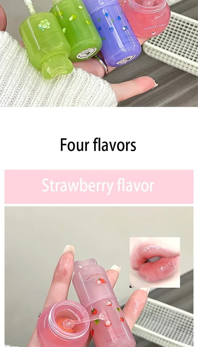 Sensory Party Hydrating & Brightening Lip Mask - Deep Moisture, Lip Wrinkle Reduction, 24-Hour Hydration Lip Oil for Soft, Plump Lips showcase 13