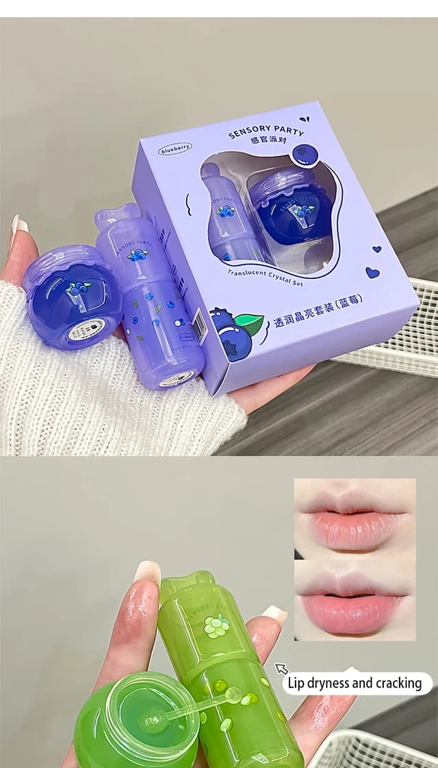 Sensory Party Hydrating & Brightening Lip Mask - Deep Moisture, Lip Wrinkle Reduction, 24-Hour Hydration Lip Oil for Soft, Plump Lips showcase 11