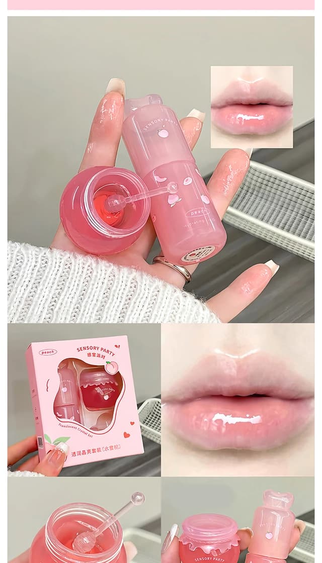 Sensory Party Hydrating & Brightening Lip Mask - Deep Moisture, Lip Wrinkle Reduction, 24-Hour Hydration Lip Oil for Soft, Plump Lips showcase 16