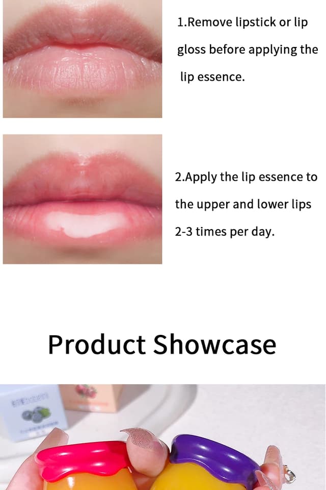 Bobeini Small Honeypot Lip Mask for Intense Hydration - Moisturizing Balm Prevents Dryness, Cracking, Peeling & Fading Lip Wrinkles showcase 7