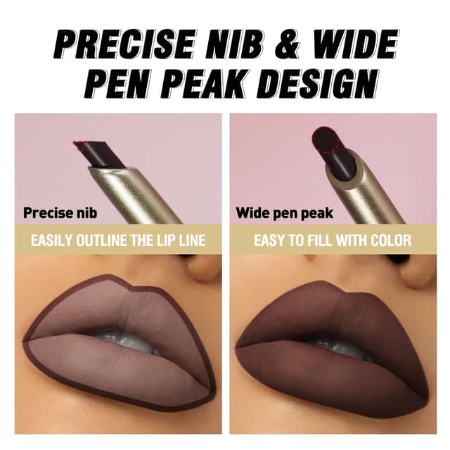 1pc Matte Nude Lip Liner Pencil - High Pigmentation, Long-Lasting Waterproof Formula for Natural Lip Definition & Smooth Glossy Application showcase 12