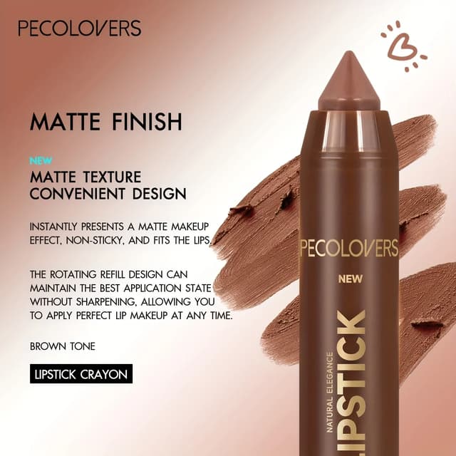 Velvet Matte Lip Liner Crayon Set - Waterproof Gradient Lipstick Pen for Contouring & Full Lip Makeup, Long-Lasting & Non-Sticky Formula, Mixed Color System showcase 3