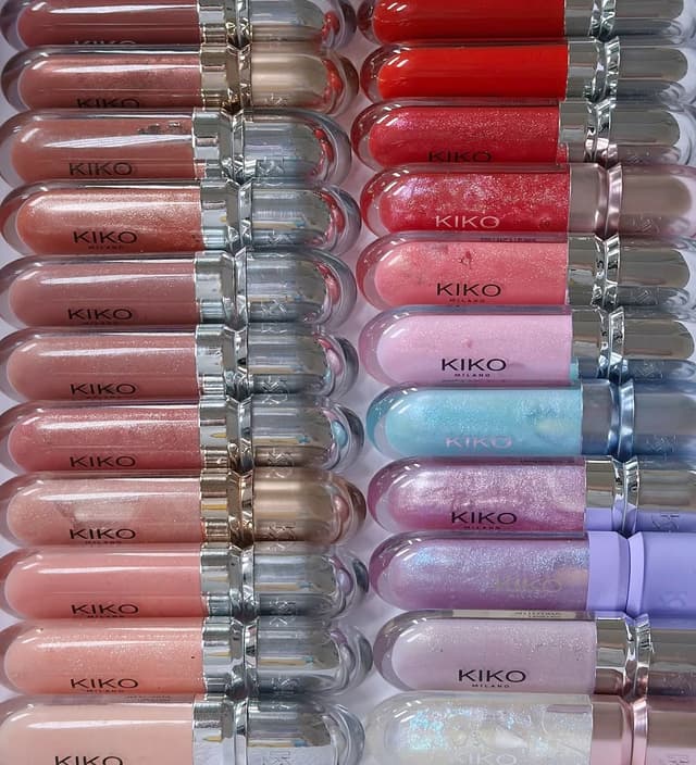KIKO 3D Liquid Lip Glaze Transparent Mirror Lipstick - Nourishing Glossy Full Lips, Long-Lasting, Non-Fading Milk Tea & Bean Paste Shades for Makeup showcase 3