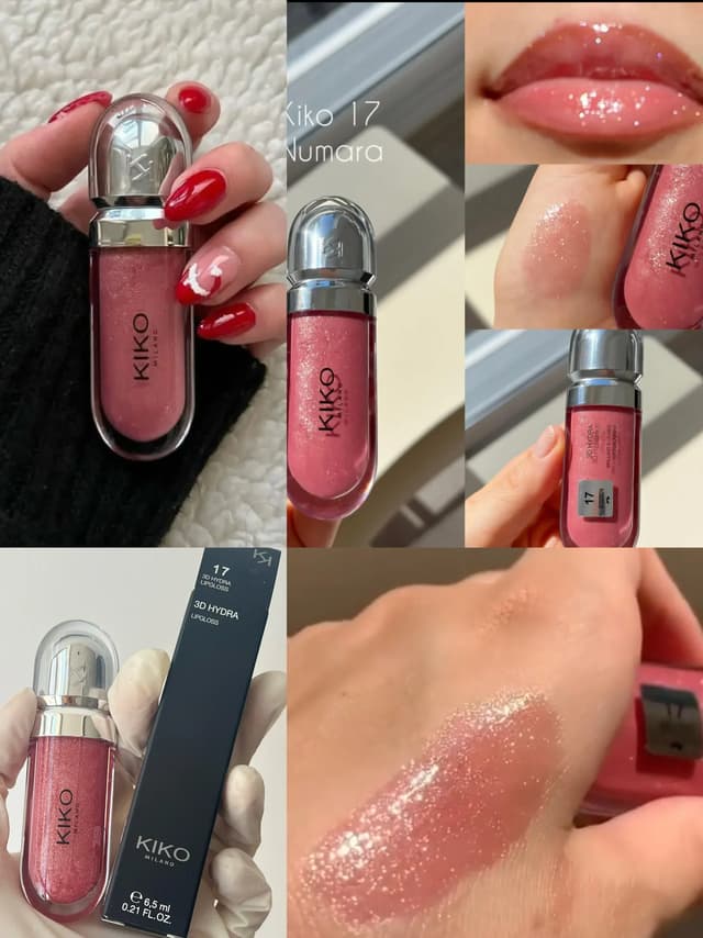 KIKO 3D Liquid Lip Glaze Transparent Mirror Lipstick - Nourishing Glossy Full Lips, Long-Lasting, Non-Fading Milk Tea & Bean Paste Shades for Makeup showcase 14