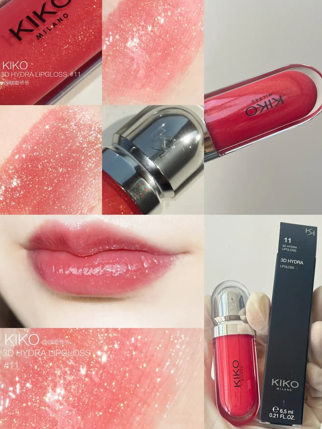 KIKO 3D Liquid Lip Glaze Transparent Mirror Lipstick - Nourishing Glossy Full Lips, Long-Lasting, Non-Fading Milk Tea & Bean Paste Shades for Makeup showcase 12