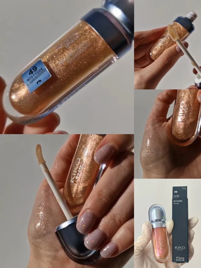 KIKO 3D Liquid Lip Glaze Transparent Mirror Lipstick - Nourishing Glossy Full Lips, Long-Lasting, Non-Fading Milk Tea & Bean Paste Shades for Makeup showcase 19