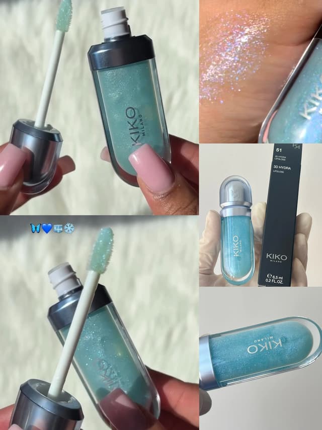 KIKO 3D Liquid Lip Glaze Transparent Mirror Lipstick - Nourishing Glossy Full Lips, Long-Lasting, Non-Fading Milk Tea & Bean Paste Shades for Makeup showcase 20