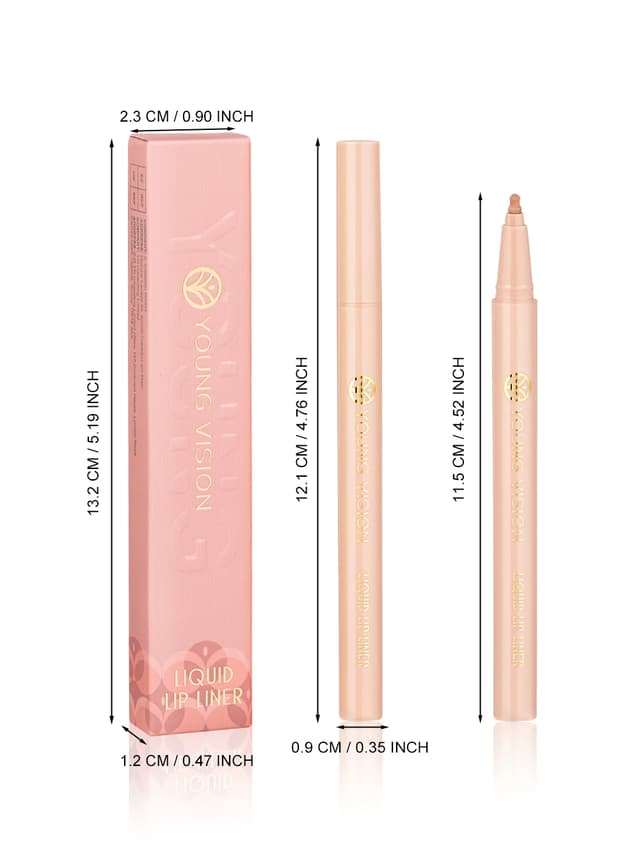 12 Color Matte Liquid Lipliner Set - Waterproof Fog Surface Lip Glaze with Sponge Gourd Head Applicator for Natural Red Tones showcase 12