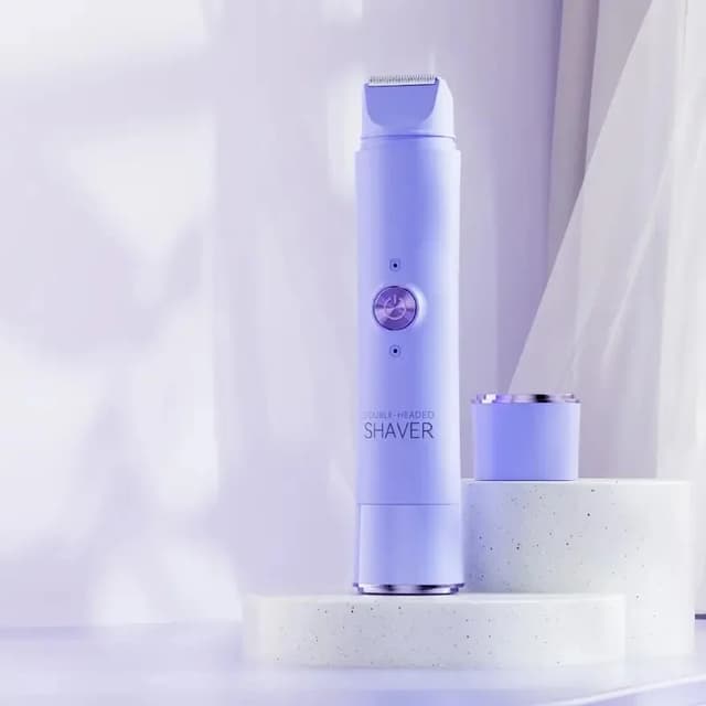 Rechargeable Electric Shaver for Women, Dual Head Bikini Trimmer, Wet & Dry Use, Cordless Personal Grooming Device showcase 16