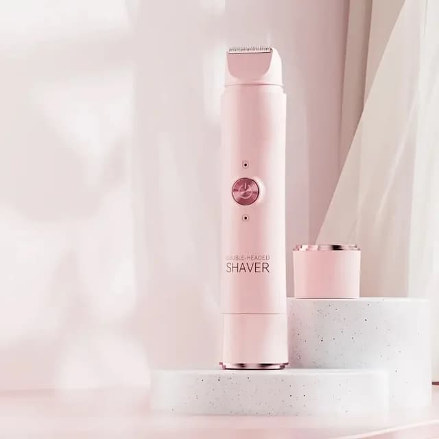 Rechargeable Electric Shaver for Women, Dual Head Bikini Trimmer, Wet & Dry Use, Cordless Personal Grooming Device showcase 15
