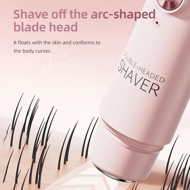 Rechargeable Electric Shaver for Women, Dual Head Bikini Trimmer, Wet & Dry Use, Cordless Personal Grooming Device showcase 7