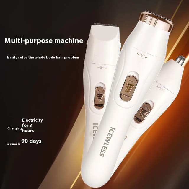 Women's Electric Shaver Waterproof Painless Hair Remover for Bikini, Body, Legs, Face, Underarms - Cordless & Rechargeable with Hypoallergenic Blades showcase 4