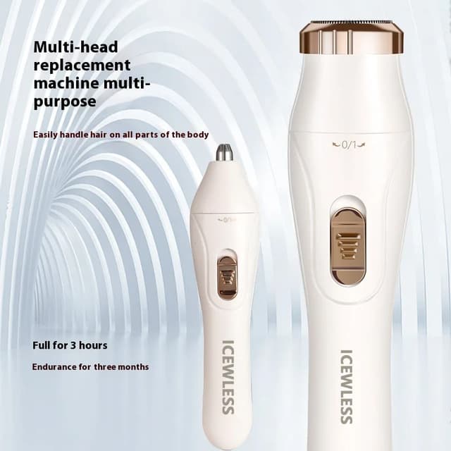 Women's Electric Shaver Waterproof Painless Hair Remover for Bikini, Body, Legs, Face, Underarms - Cordless & Rechargeable with Hypoallergenic Blades showcase 7