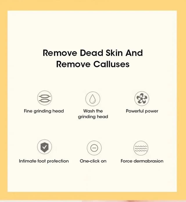 Rechargeable Electric Foot Callus Remover Pedicure Tool - USB Automatic Dead Skin Grinder with 2 Roller Heads for Smooth Feet showcase 2
