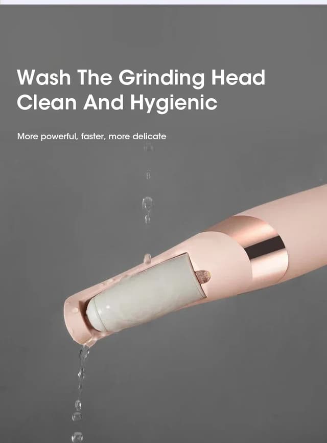 Rechargeable Electric Foot Callus Remover Pedicure Tool - USB Automatic Dead Skin Grinder with 2 Roller Heads for Smooth Feet showcase 4