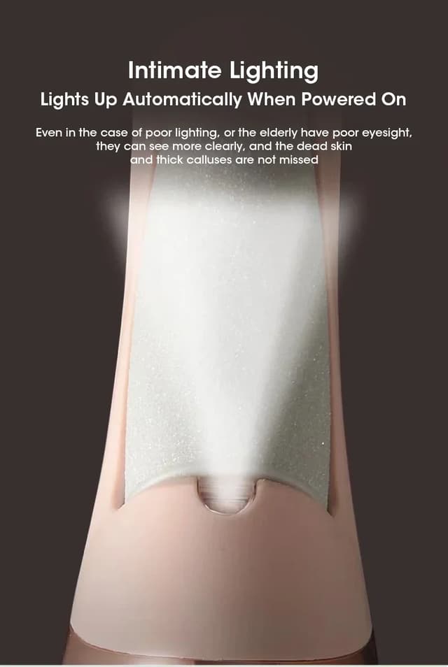 Rechargeable Electric Foot Callus Remover Pedicure Tool - USB Automatic Dead Skin Grinder with 2 Roller Heads for Smooth Feet showcase 8