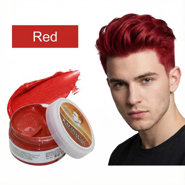 Temporary Teal Hair Color Wax for Kids & Adults - Instant Non-Toxic Hair Dye Cream for Fun Styles showcase 10