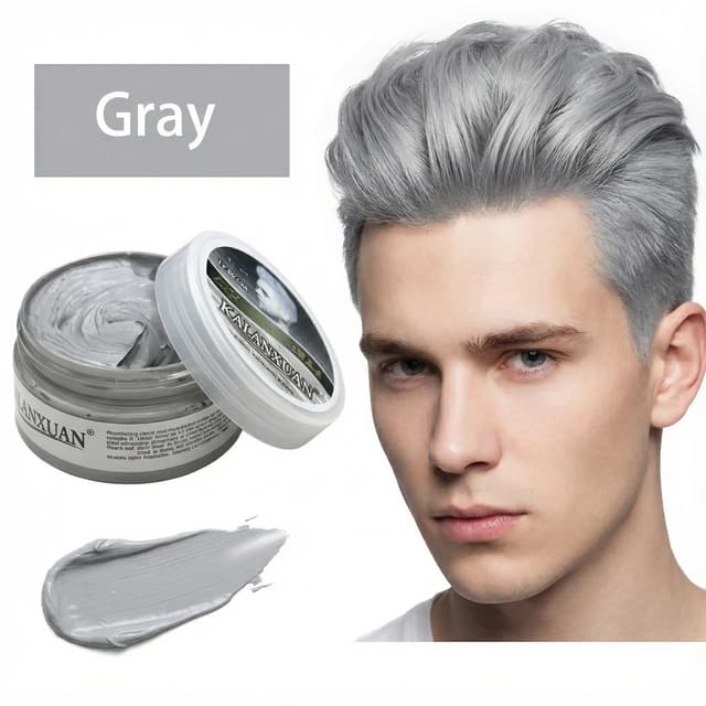 Temporary Teal Hair Color Wax for Kids & Adults - Instant Non-Toxic Hair Dye Cream for Fun Styles showcase 13