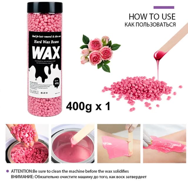 Professional Hard Wax Beans for Men & Women - 200g/400g Depilatory Wax Kit for Painless Full Body Hair Removal, Inhibits Growth, Gentle & Non-Irritating Formula showcase 8