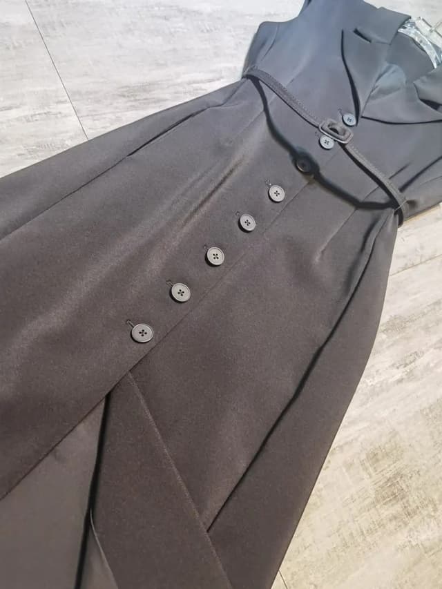 Elegant Sleeveless Summer Dress with Belt - Lightweight Cotton-Silk Blend for Women showcase 8