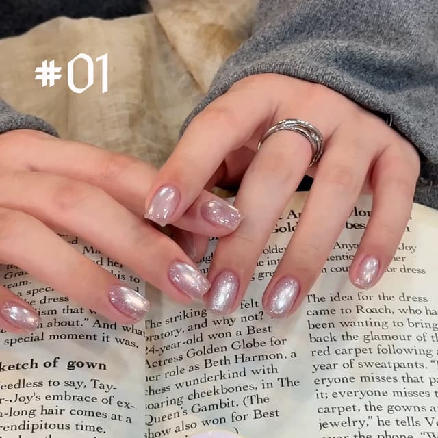 SHAKA 1-3pcs Fine Gold Powder Highlight Flash Whitening Translucent Nail Art Snowfall Silk Glass Bead Cat Eye Gel Nail Polish for Professional Salon & Home Use showcase 5