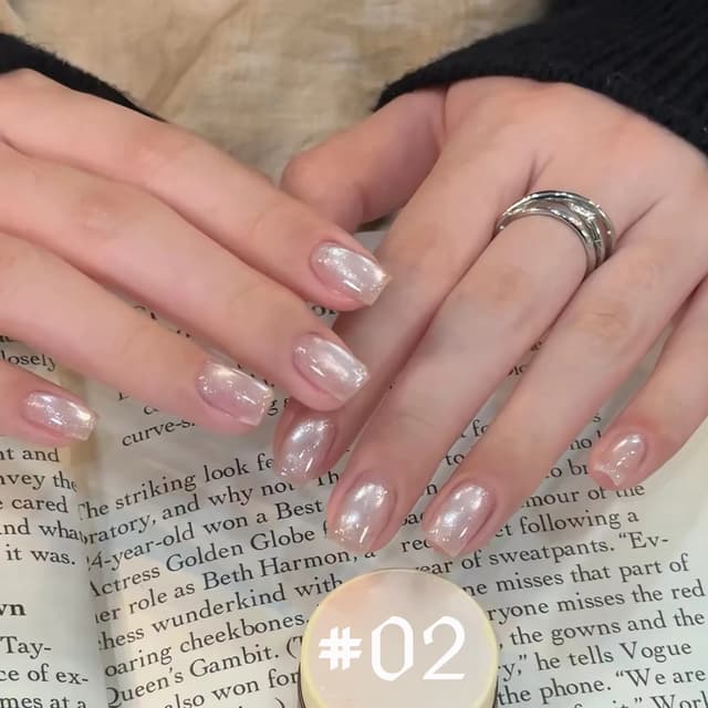 SHAKA 1-3pcs Fine Gold Powder Highlight Flash Whitening Translucent Nail Art Snowfall Silk Glass Bead Cat Eye Gel Nail Polish for Professional Salon & Home Use showcase 6