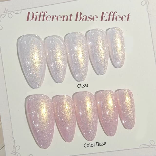 BORN PRETTY Dream Pink Aurora Glitter Gel Nail Polish - 10ml Sparking Shine, Soak-Off Semi-Permanent UV/LED Formula for Professional Manicure at Home showcase 9