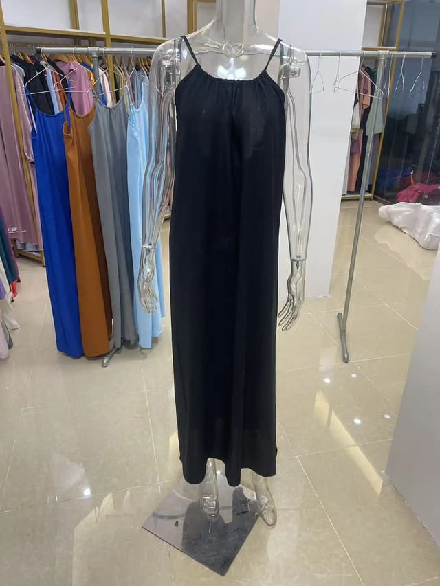 New Arrival Women's Strapless Backless Long Loose Maxi Dress - Comfortable Sleepwear & Casual Loungewear for Home showcase 20