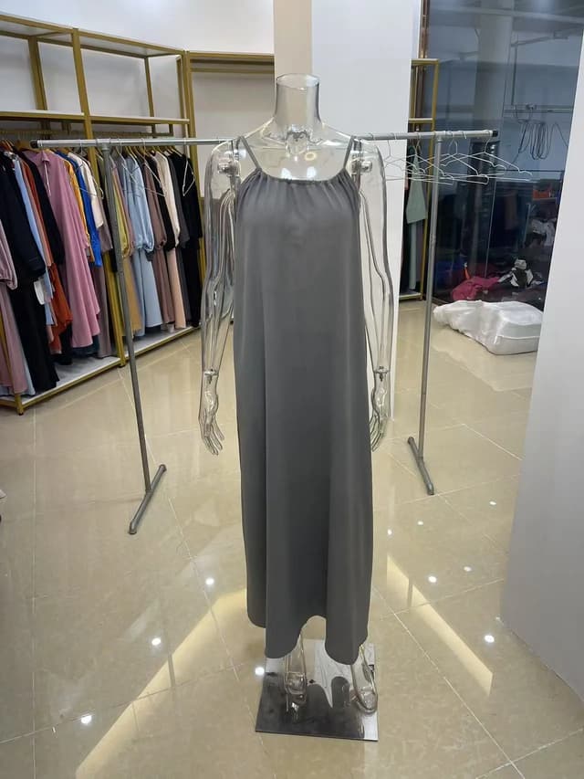 New Arrival Women's Strapless Backless Long Loose Maxi Dress - Comfortable Sleepwear & Casual Loungewear for Home showcase 19