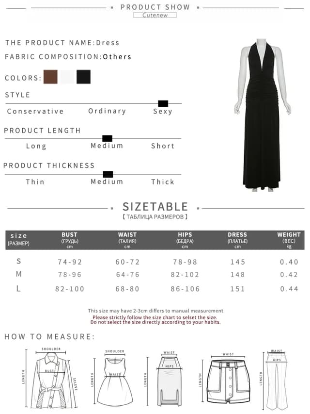 Nibber Elegant Women's Long Dress Solid Color Halter V-Neck Backless Shirring Side Split Vestidos Female High Street New Robe for Parties and Evening Events showcase 1