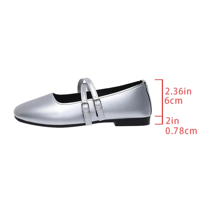 Women's Classic Retro Mary Jane Flat Shoes - Fashionable Square Toe Casual Work Shoes with Straight Buckle, Shallow Mouth Design for Everyday Comfort showcase 9