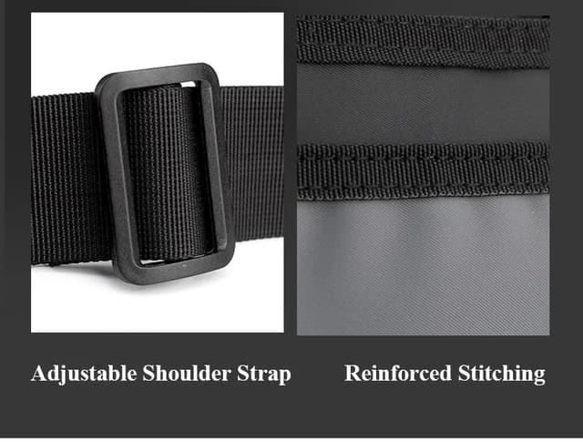 Men's Luxury Nylon Crossbody Messenger Bag - Multi-Layer Pocket Design, Large Capacity, Waterproof, Casual Fashion Shoulder Bag for Travel & Daily Use showcase 9