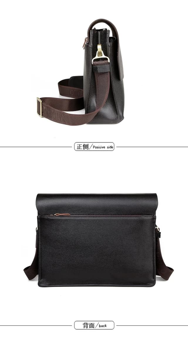 POLO Men's Vertical Business Crossbody Shoulder Bag - Casual & Professional Document Bag, 23x26x7cm showcase 15