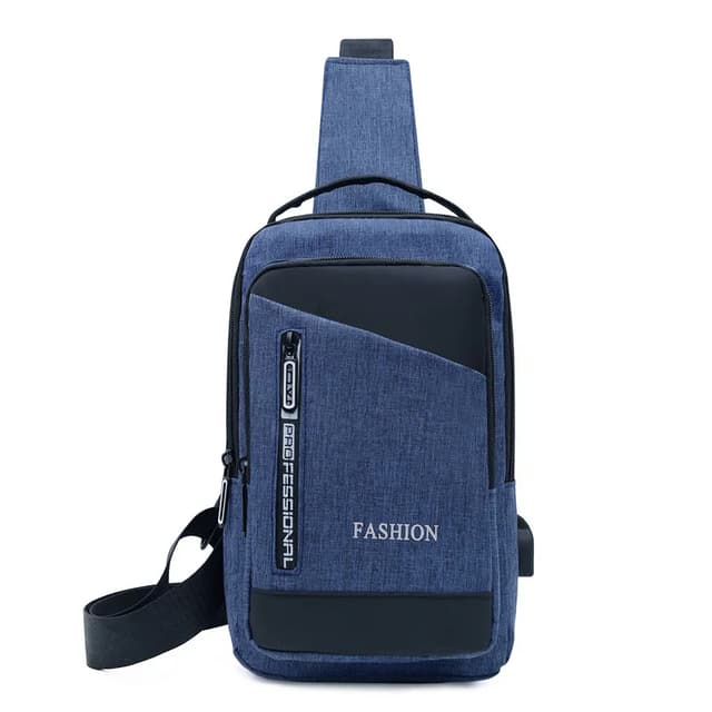 Men's Black Mini Crossbody Chest Bag - Simple Storage Small Satchel for Travel & Daily Use showcase 16