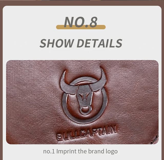 BULLCAPTAIN Men's Genuine Leather Chest Bag - Casual Retro Crossbody Sling Pack for 7.9" Phone, Anti-Theft Design, Ideal for Travel and Daily Use showcase 10