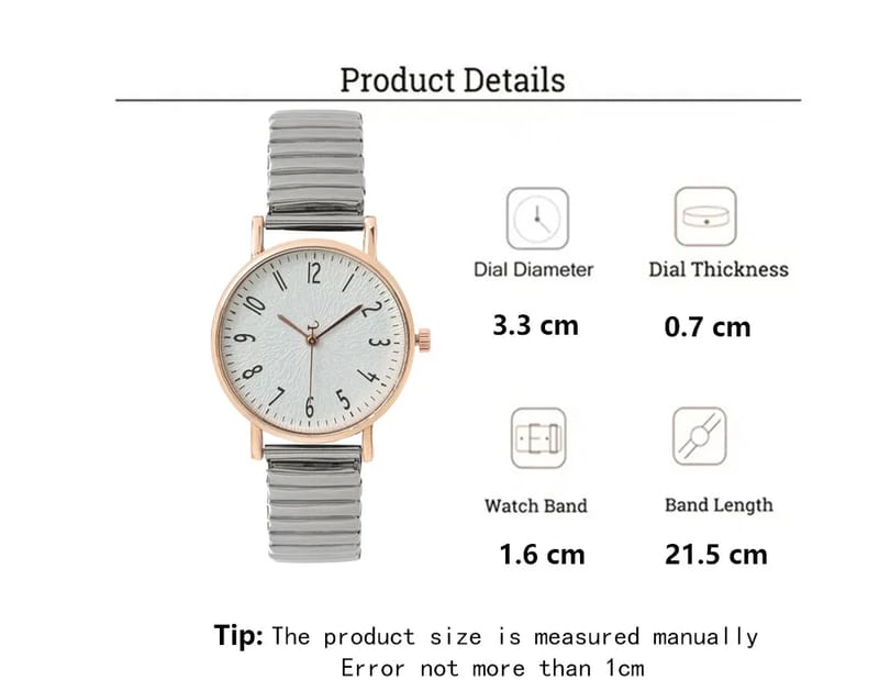 Women's Casual Stainless Steel Stretch Band Digital Watch - Simple Minimalist Design, Buckleless Strap, Dress & Sporty Style showcase 5