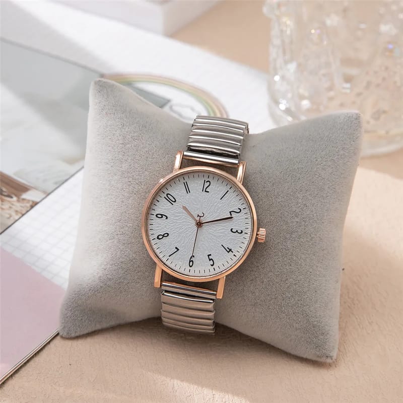 Women's Casual Stainless Steel Stretch Band Digital Watch - Simple Minimalist Design, Buckleless Strap, Dress & Sporty Style showcase 3