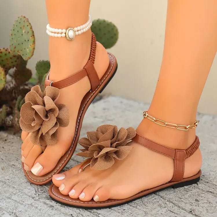 Summer Elegant Women's Casual Sandals - Round Head Sexy Flower Slides, Fashionable & Comfortable Best Selling New Design showcase 5