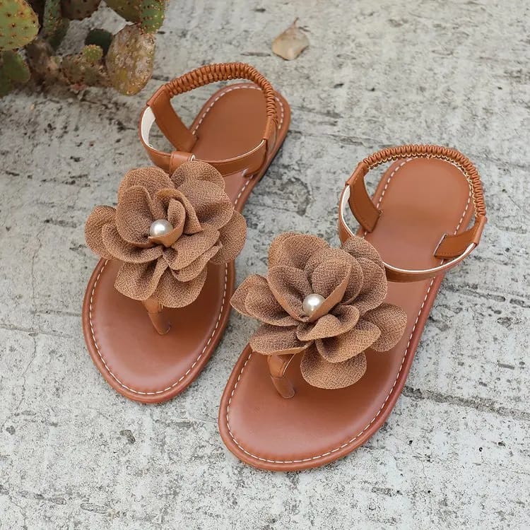 Summer Elegant Women's Casual Sandals - Round Head Sexy Flower Slides, Fashionable & Comfortable Best Selling New Design showcase 1