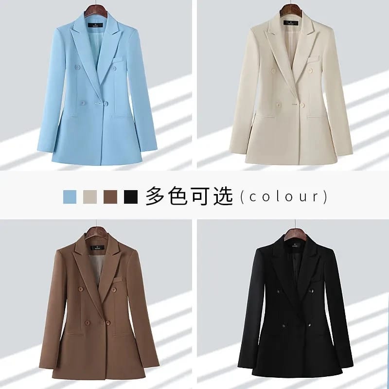 2025 Spring Autumn Women's Blazer Jacket - Temperament Joker Long-Sleeved Professional Lady Leisure Outerwear Coat for Versatile Style showcase 5