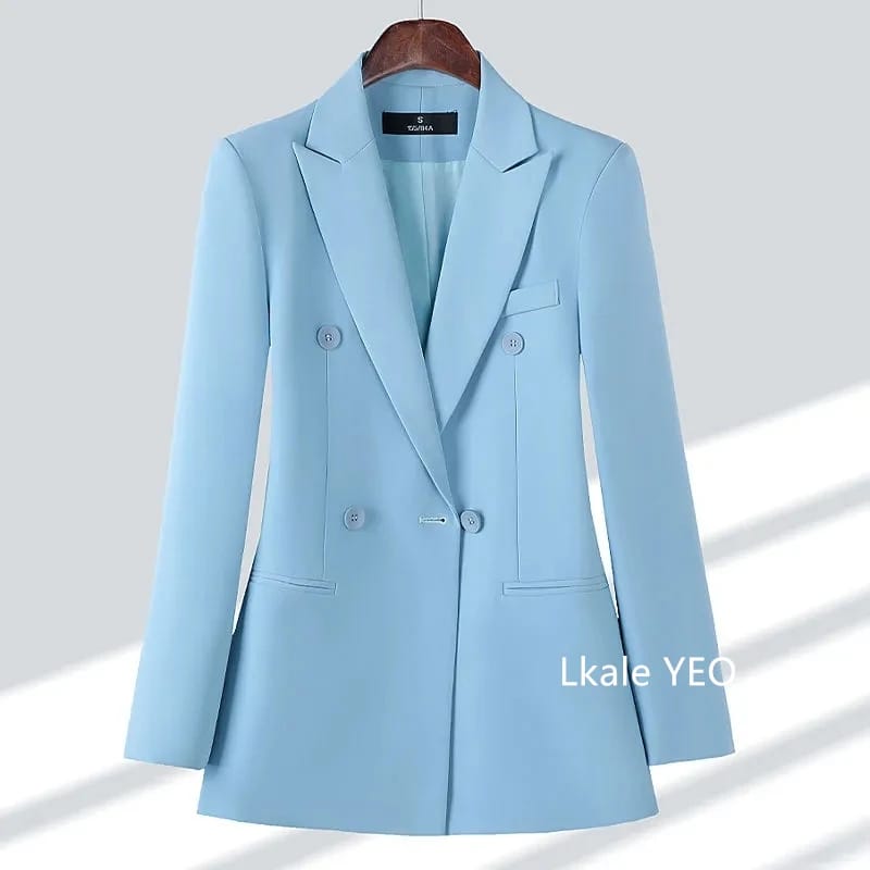 2025 Spring Autumn Women's Blazer Jacket - Temperament Joker Long-Sleeved Professional Lady Leisure Outerwear Coat for Versatile Style showcase 4