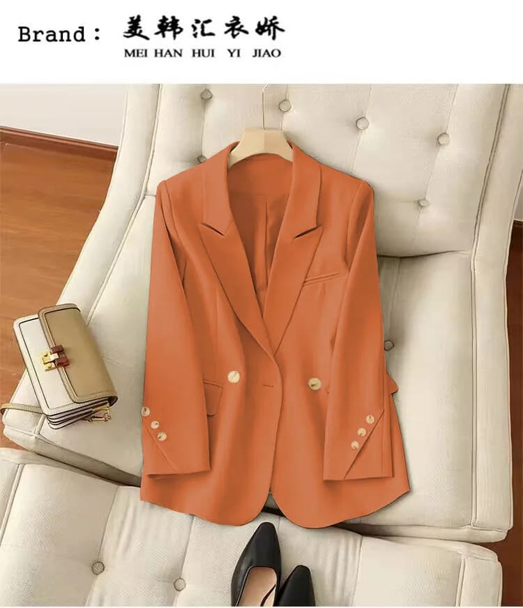 Women's Casual Long Sleeve Blazer Pant Set 2-Piece Suit 2025 Fashion Elegant Office Work Outfits showcase 4