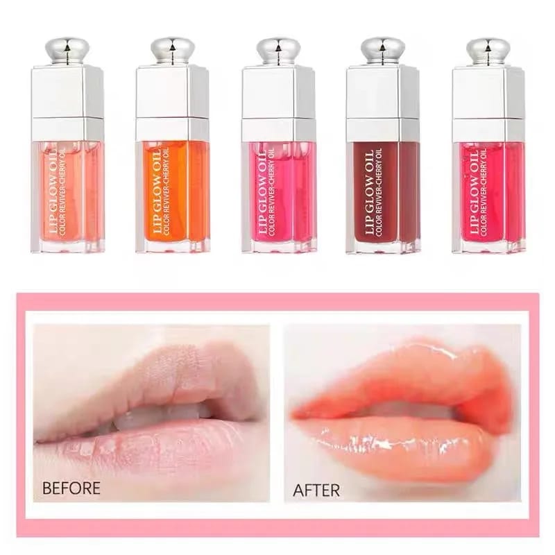 Moisturizing Lip Balm Oil Gloss for Plumping & Exfoliating Lips - Original Pink Formula for Soft, Smooth, Hydrated Lips showcase 4