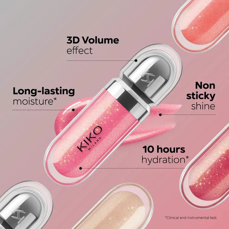 3D Pearlescent Shimmer Lip Gloss - Moisturizing, Long-Lasting, Non-Sticky, Waterproof Plumping Formula for a Glossy Finish showcase 3