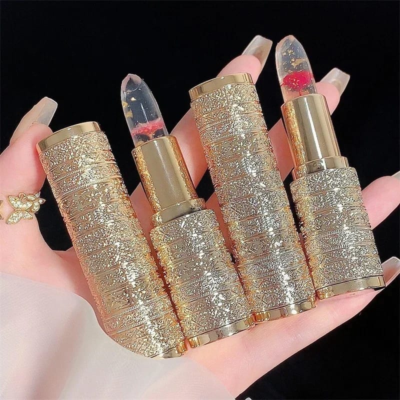 Flower Jelly Lip Gloss Lipstick Balm - Temperature Color Changing Moisturizing Long Lasting Lip Care Makeup for Women showcase 3