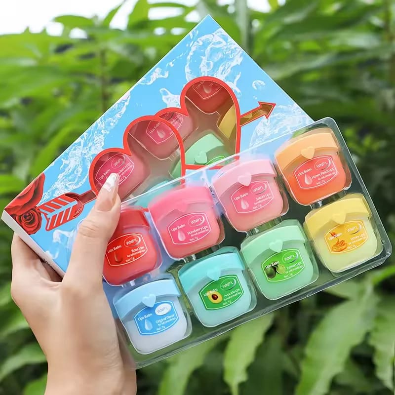4/6/8pcs Fruit Series Moisturizing Lip Balm Set - Refreshing, Non-Sticky, Anti-Cracked Lip Mask for Daily Use & Makeup Prep showcase 1