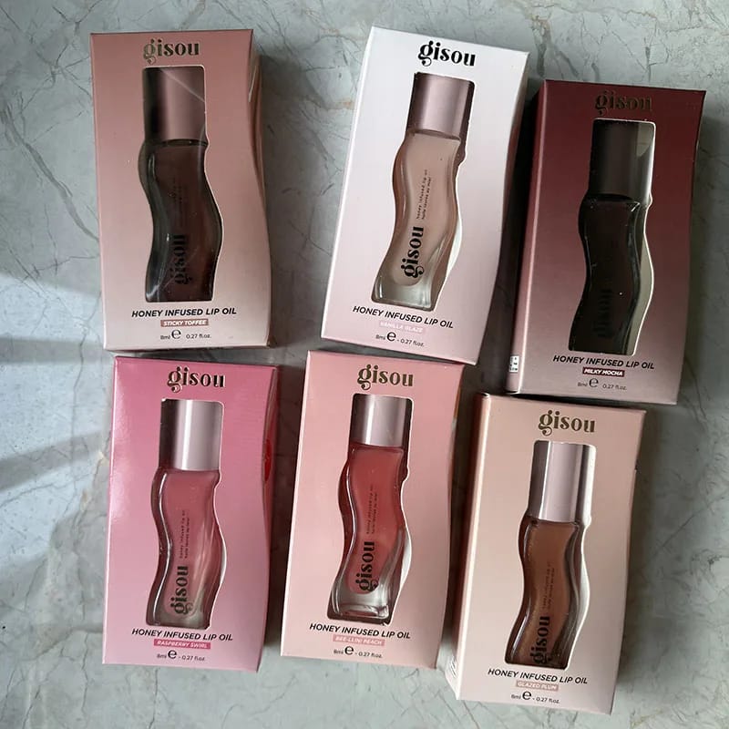 Gisou INS Popular Moisturizing Lip Balm Original Lip Oil for Lips, Plumping & Exfoliating Gloss - NEW Color showcase 1